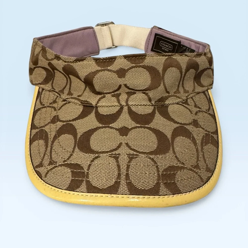 Coach Y2K Monogram Visor Brown Lilac - Picture 5 of 7